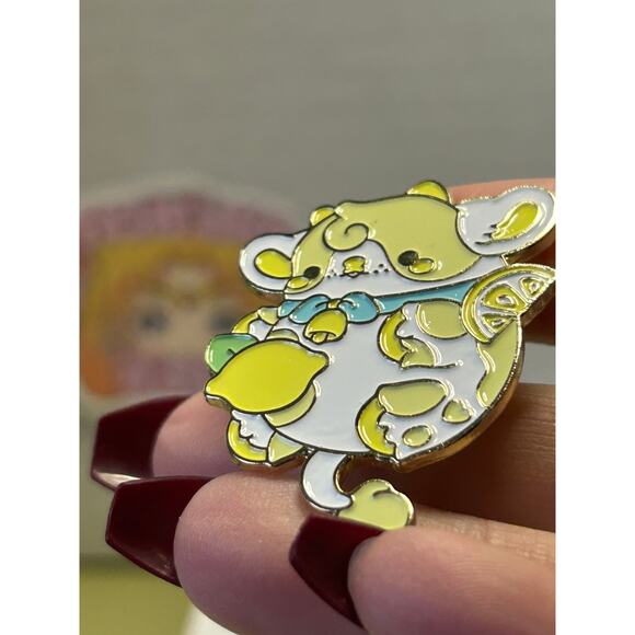 Bright Bat Enamel Pin Lemon Cow - Picture 7 of 9